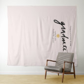 Handgeschreven script achtergrond prop roze afstud wandkleed (In Situ (horizontaal))