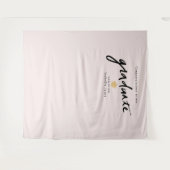 Handgeschreven script achtergrond prop roze afstud wandkleed (Voorkant (horizontaal))