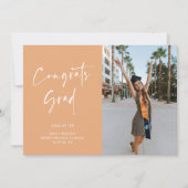 Handgeschreven Script Afstuderen Aankondiging Kaar (Voorkant)