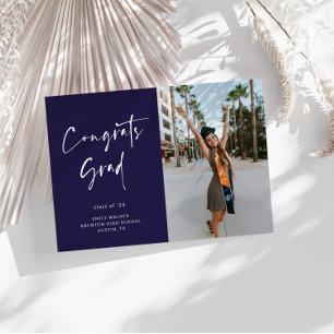 Handgeschreven Script Afstuderen Aankondiging Kaar