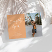 Handgeschreven Script Afstuderen Aankondiging Kaar