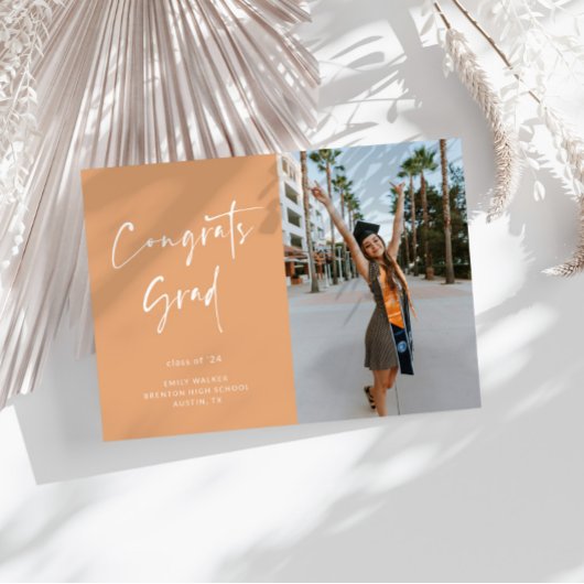 Handgeschreven Script Afstuderen Aankondiging Kaar