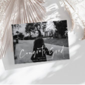 Handgeschreven Script Afstuderen Aankondiging Kaar