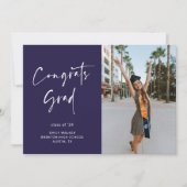 Handgeschreven Script Afstuderen Aankondiging Kaar (Voorkant)