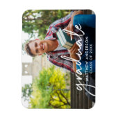 Handgeschreven script Afstuderen Afstuderen Foto Magneet (Verticaal)