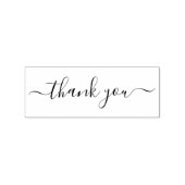 Handgeschreven script bedankt zakelijk rubberstempel (Afrduk)