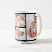 Handgeschreven script Beste vader ooit Foto Collag Koffiemok (Voorkant rechts)