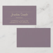 Handgeschreven script Chic Gold Beauty Salon Luxur Visitekaartje (Voorkant / Achterkant)