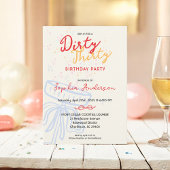 Handgeschreven script Coquette Bow verjaardagsfees Kaart