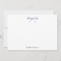 Handgeschreven Script Coquette Strik Blauwe Bruilo