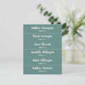 Handgeschreven Script Custom Name Wedding Place Ca (Staand voorkant)