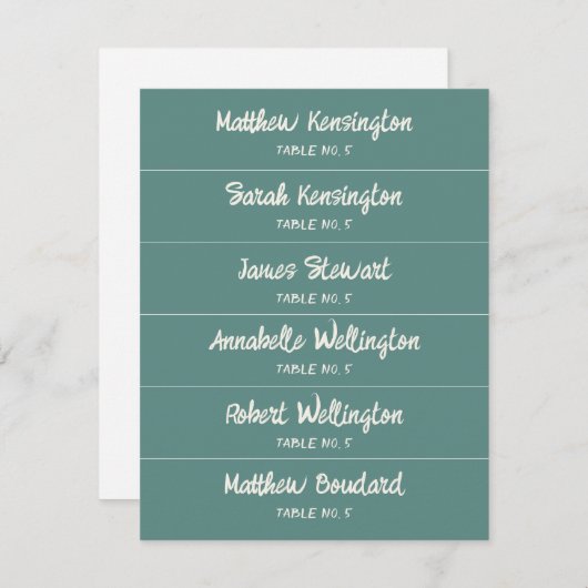 Handgeschreven Script Custom Name Wedding Place Ca (Voorkant / Achterkant)