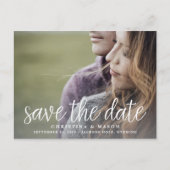 Handgeschreven script | De foto bewaart de Datum Aankondigingskaart (Voorkant)