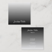 Handgeschreven Script Elegant Sjabloon Professiona Vierkante Visitekaartje (Voorkant / Achterkant)