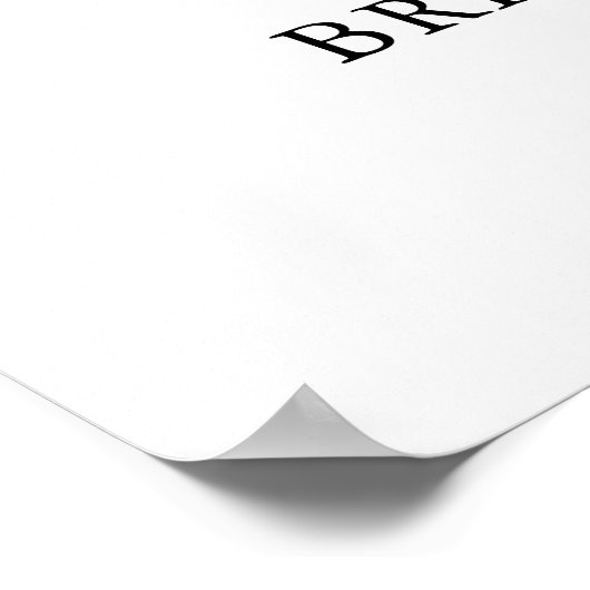 Handgeschreven script elegant Weddenschap Welkomst Poster (Hoek)