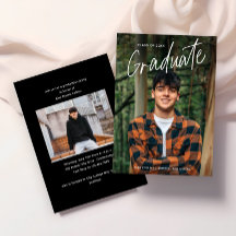 Handgeschreven Script Foto Afstuderen