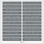 Handgeschreven script gastnamen labels offBlack (Vel)