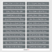 Handgeschreven script gastnamen labels offBlack (Vel)