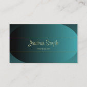 Handgeschreven script Gold Elegant Design Luxe Chi Visitekaartje (Voorkant)