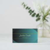 Handgeschreven script Gold Elegant Design Luxe Chi Visitekaartje (Staand voorkant)