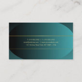 Handgeschreven script Gold Elegant Design Luxe Chi Visitekaartje (Achterkant)