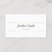 Handgeschreven script Gold Elegant Design Luxe Chi Visitekaartje (Voorkant)