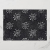 Handgeschreven script Happy Halloween-foto Folie Feestdagenkaart (Achterkant)