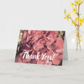 Handgeschreven script Hartelijk dank Kaart Hydrang (Gele Bloem)