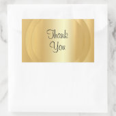 Handgeschreven script Hartelijk dank Tekst Faux Go Rechthoekige Sticker (Tas)