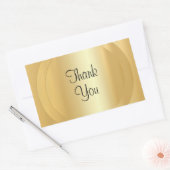 Handgeschreven script Hartelijk dank Tekst Faux Go Rechthoekige Sticker (Envelop)