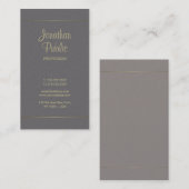 Handgeschreven script kalligrafie Stijlvol papier  Visitekaartje (Voorkant / Achterkant)