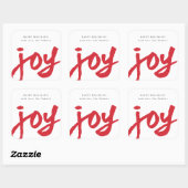 Handgeschreven Script Kerstvakantie Kerstcadeau Vierkante Sticker (Vel)