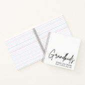 Handgeschreven Script Kleinkinderen maken het leve Notitieboek (Binnen)