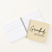 Handgeschreven Script Kleinkinderen maken het leve Notitieboek (Binnen)