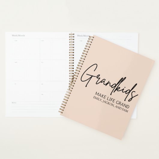 Handgeschreven Script Kleinkinderen maken het leve Planner (Display)