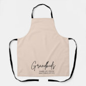 Handgeschreven Script Kleinkinderen maken het leve Schort (Voorkant)