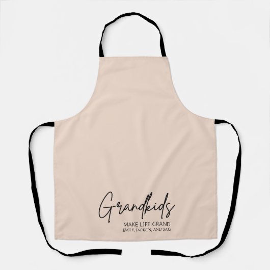 Handgeschreven Script Kleinkinderen maken het leve Schort (Voorkant)