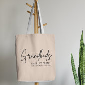 Handgeschreven Script Kleinkinderen maken het leve Tote Bag