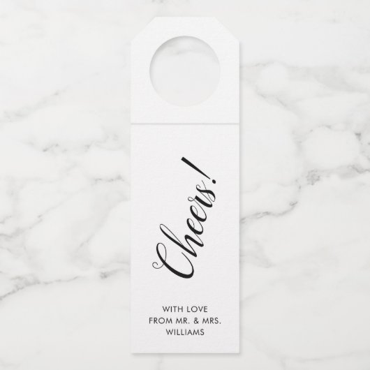 Handgeschreven script | Label van kaasflessen (Voorkant)