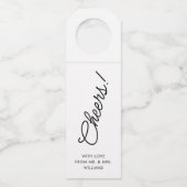 Handgeschreven script | Label van kaasflessen (Voorkant)