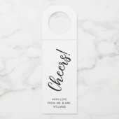 Handgeschreven script | Label van kaasflessen (Voorkant)