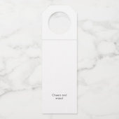 Handgeschreven script | Label van kaasflessen (Achterkant)