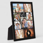 Handgeschreven script LOVE 9 Fotocollage Fotoplaat (Zijkant)