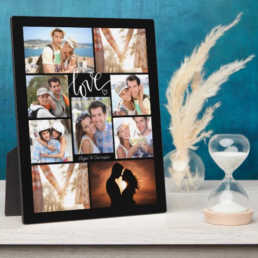 Handgeschreven script LOVE 9 Fotocollage Fotoplaat (Zijkant)