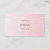 Handgeschreven Script Luxe Glamour Kalligrafie Visitekaartje (Achterkant)