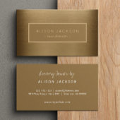 Handgeschreven Script Luxe Metallic Home Decorator Visitekaartje