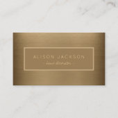 Handgeschreven Script Luxe Metallic Home Decorator Visitekaartje (Voorkant)