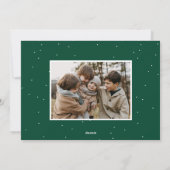 Handgeschreven script Merry 2 Photo Feestdagenkaart (Achterkant)