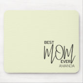 Handgeschreven script minimalistisch beste moeder muismat (Voorkant)