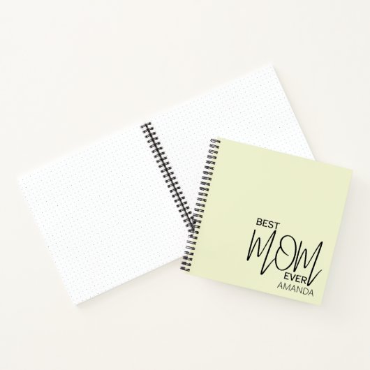 Handgeschreven script minimalistisch beste moeder notitieboek (Binnen)